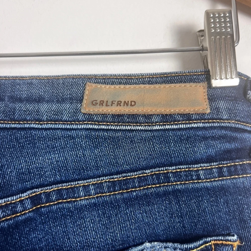 GRLFRND Size 28‎ Karolina Button Fly High Rise Straight Jeans In Joan Jett